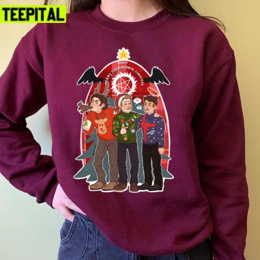 Supernatural Crew Christmas Design 2022 Unisex Sweatshirt