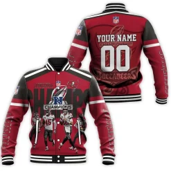 Tampa Bay Buccaneers Champions Personalized Baseball Jacket