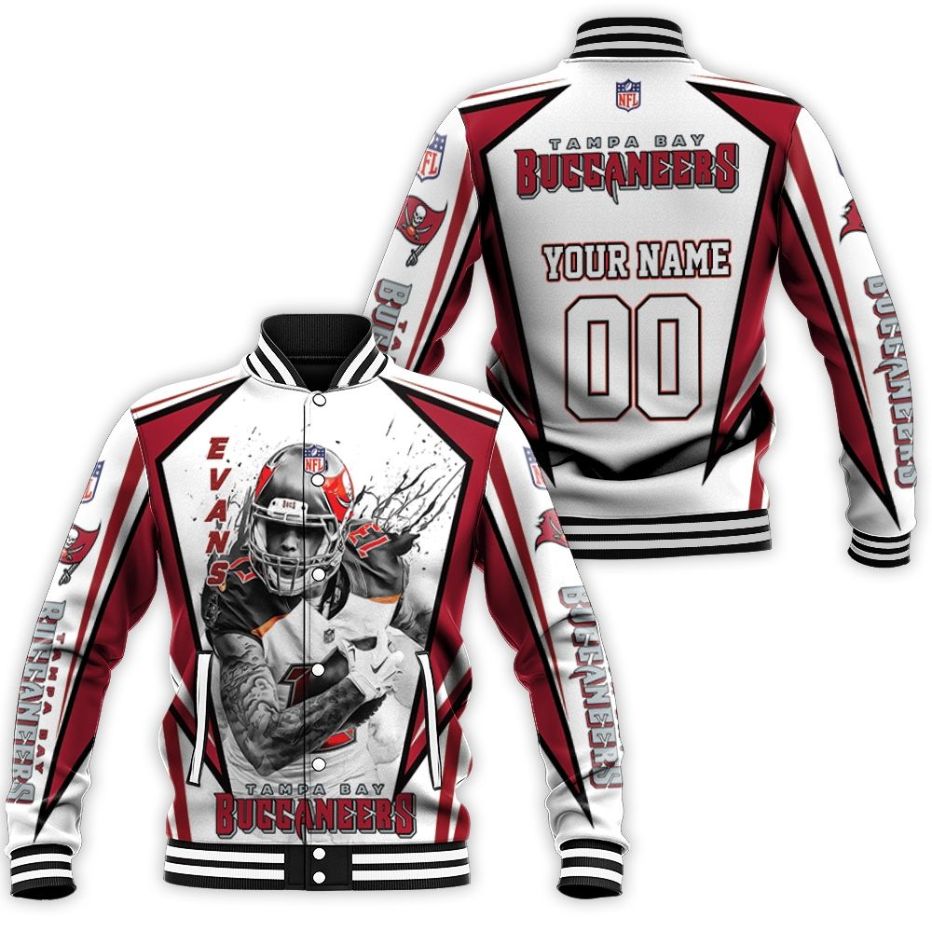 Personalized Tampa Bay Buccaneers Mike Evans 3D Printed For Fans Baseball  Jacket