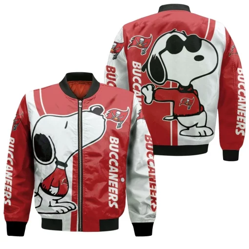 Tampa Bay Buccaneers Snoopy Lover 3d Printed Bomber Jacket