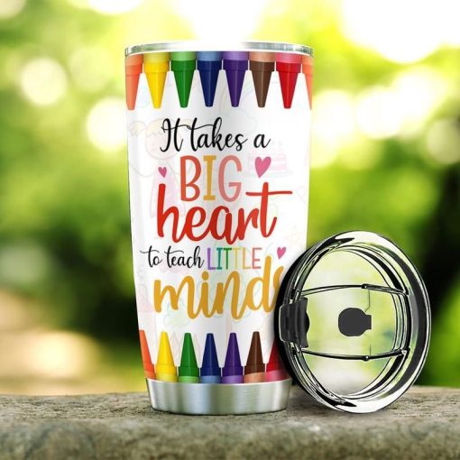 Teacher Big Heart Stainless Steel Cup