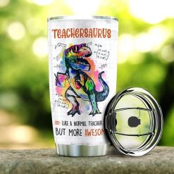 Teacher Dinosaurus Stainless Steel Cup