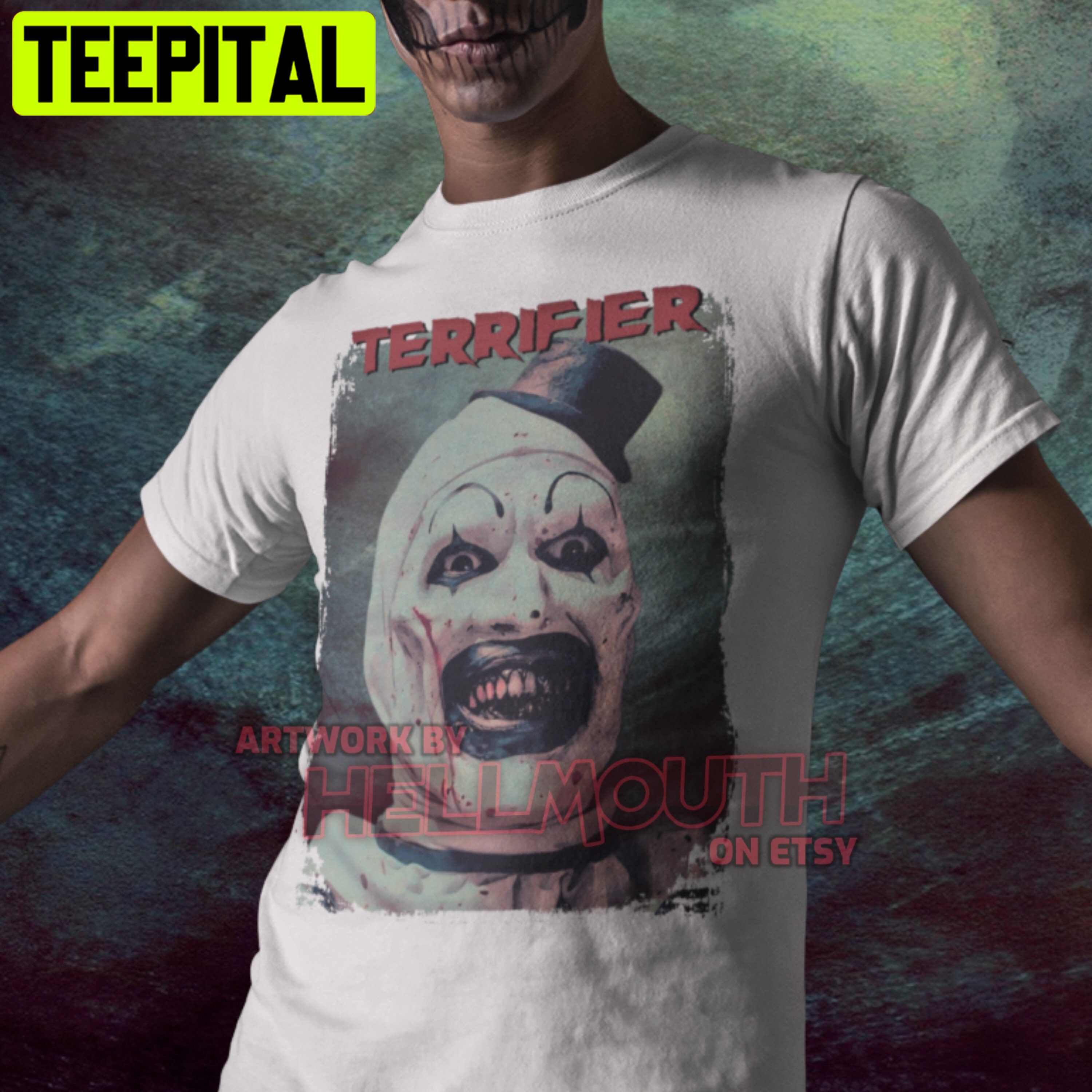 Terrifier Art The Clown Horror All Hallows’ Eve Halloween Trending Unsiex T-Shirt