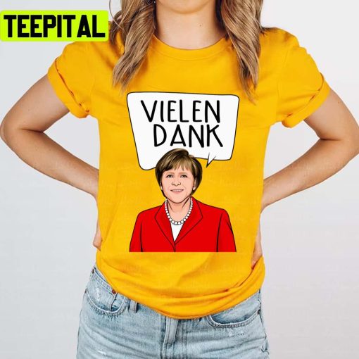 Thank You Vielen Dank Angela Merkel German Political Unisex T-Shirt