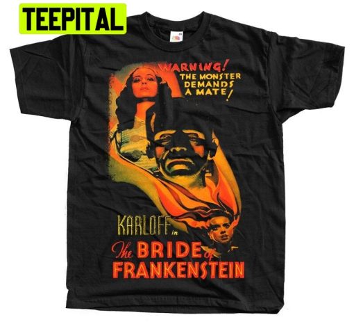 The Bride Of Frankenstein Horror Movie Halloween Trending Unisex Shirt