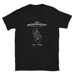 The Broken Heart Social Club (You Are Special) Ace of Broken Hearts Playing Card Cool Chill Short-Sleeve Unisex T-Shirt