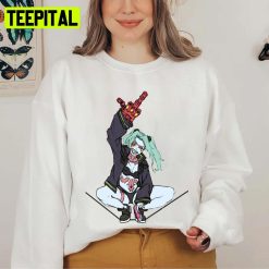 The Cool Girl Cyberpunk Edgerunners Rebecca Unisex Sweatshirt