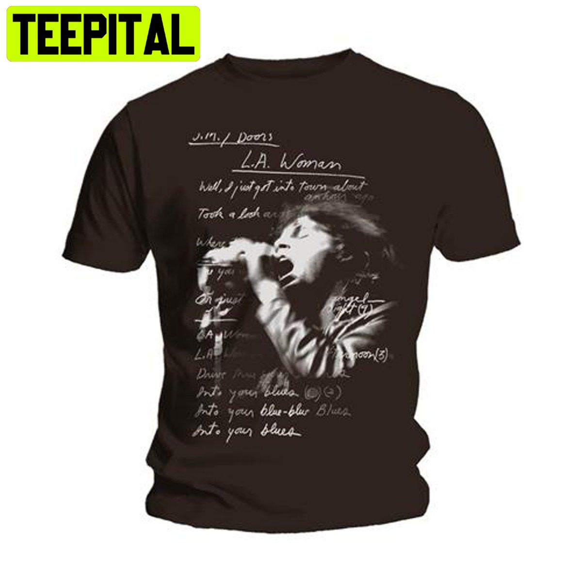 The Doors La Woman Lyrics Jim Morrison Rock Trending Unisex Shirt