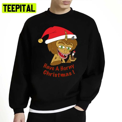 The Hormone Monster Have A Horny Xmas Big Mouth Christmas Unisex Sweatshirt