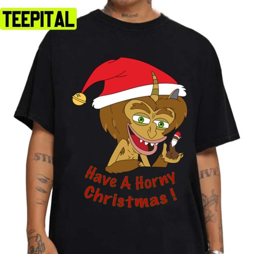 The Hormone Monster Have A Horny Xmas Big Mouth Christmas Unisex Sweatshirt