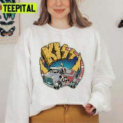 The Kiss Band Tour Animated Art Wes Freed Unisex Sweatshirt