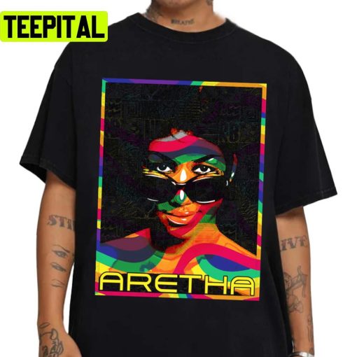 The Legend Aretha Franklin Portrait Unisex Sweatshirt