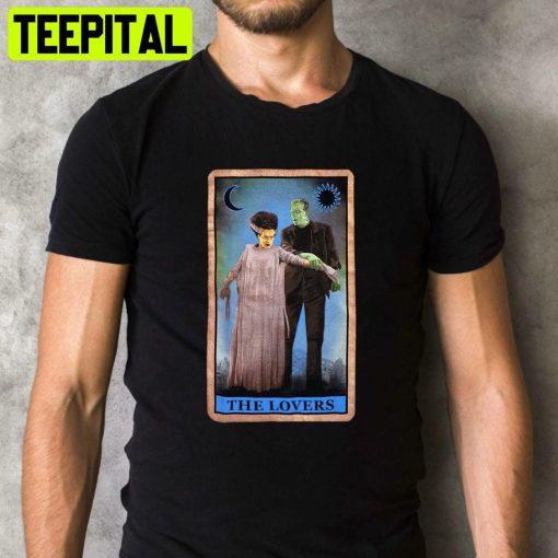 The Lovers Frankenstein And Bride Of Frankenstein Tarot Trending Unisex Shirt