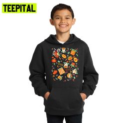 The Mandal And Grog Collage Star Wars Halloween Illustration Hoodie