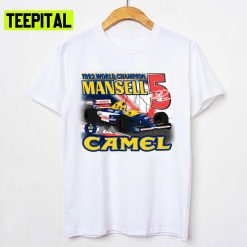 The Number 5 Nigel Mansell Classic Formula 1 Car Racing F1 Unisex T-Shirt