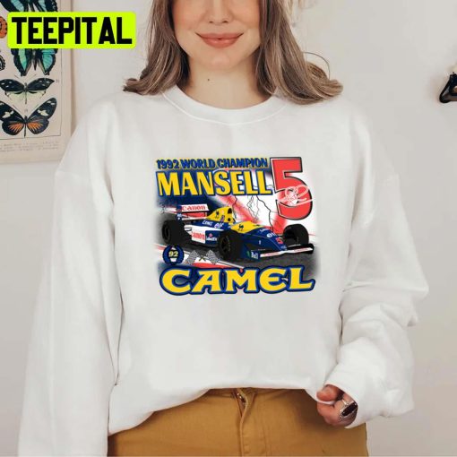 The Number 5 Nigel Mansell Classic Formula 1 Car Racing F1 Unisex T-Shirt
