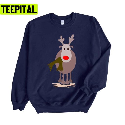 The Robinson Reindeer Christmas Illustration Unisex Sweatshirt