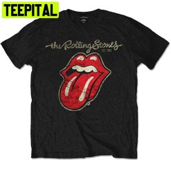 The Rolling Stones Distressed Tongue Rock Trending Unisex Shirt