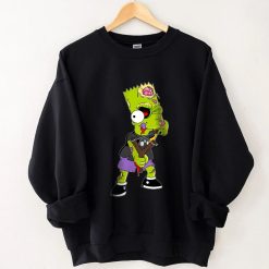 The Simpsons Treehouse of Horror Bart Zombie Slingshot Head Halloween Sweatshirt