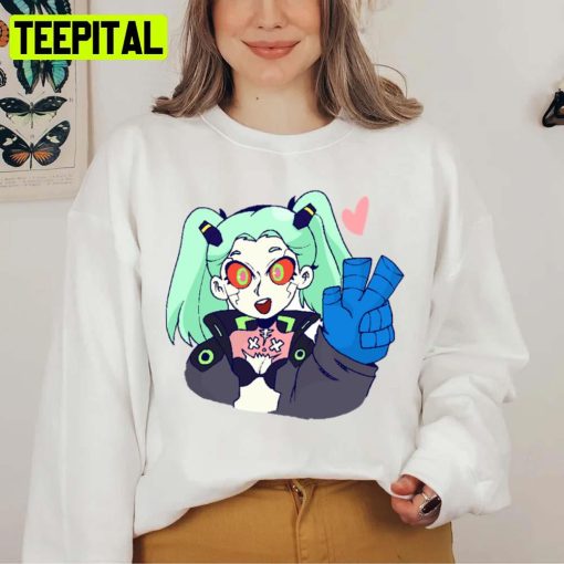 The Trendy Girl Rebecca Cyberpunk Edgerunners Unisex Sweatshirt