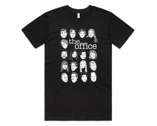 The US Office Character Faces T-Shirt