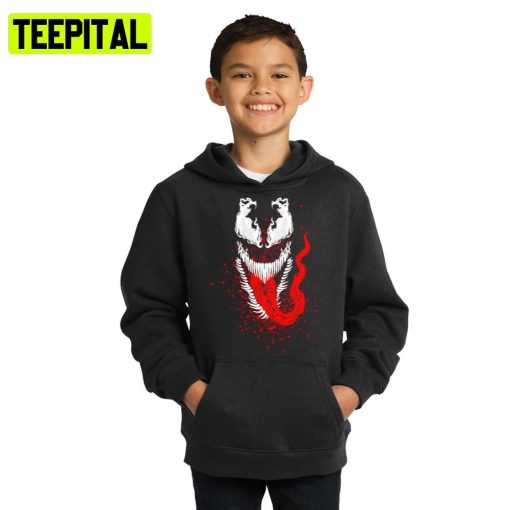 The Venom Marvel Poisonous Alien Monster Symbiote Halloween Illustration Hoodie