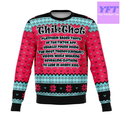 Thikthot Meme 2022 Design 3d Ugly Christmas Sweater