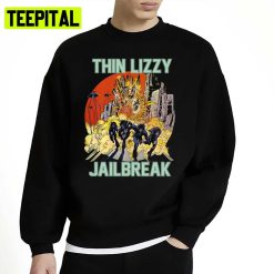 Thin Lizzy Jailbreak Explosion Vintage Unisex Sweatshirt