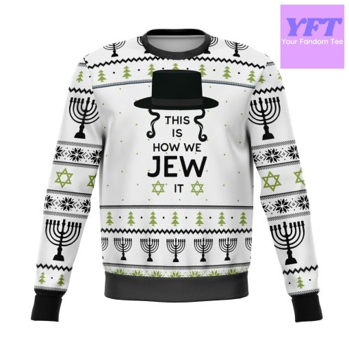 This Is How Jew It Meme 2022 Design 3d Ugly Christmas Sweater