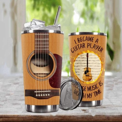 This Is Why I Become A Guitar Player Stainless Steel Cup