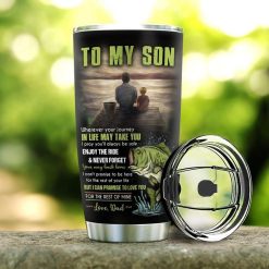 To My Son From Dad Stainless Steel Cup