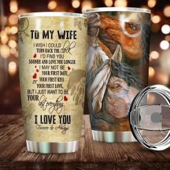 To My Wife Horse Stainless Steel Cup