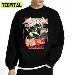 Tour 1986 Retro Spreading The Disease Anthrax Logo Unisex Sweatshirt