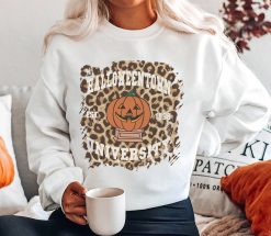 Town Est 1998 Town University Town Falls School Pumpkin Halloween Unisex Sweatshirt