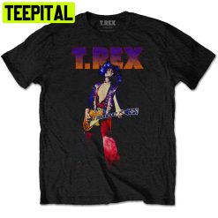 T-Rex Marc Bolan Guitar Pose Rock Trending Unisex Shirt