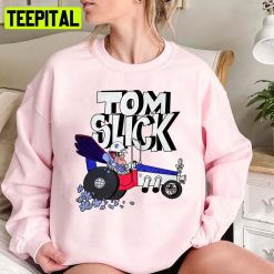 Tribute To Jay Ward Cartoons Tom Slick In The Thunderbolt Grease Slapper Unisex Sweatshirt