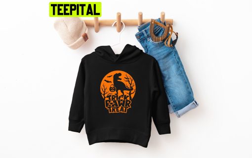 Trick Rawr Treat Halloween Trending Unisex Hoodie