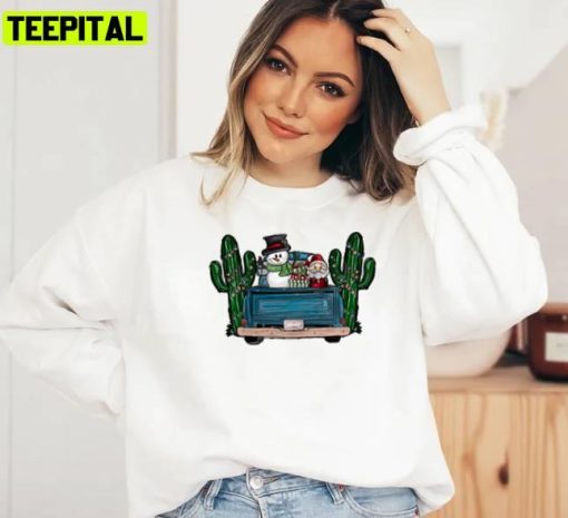 Truck Design Merry Christmas Unisex Sweatshirt