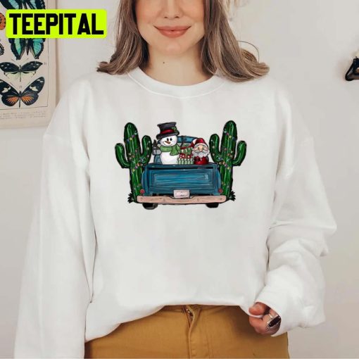 Truck Design Merry Christmas Unisex Sweatshirt