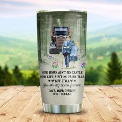 Trucker Couple Fairy Tale Stainless Steel Cup