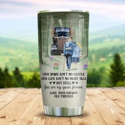 Trucker Couple Stainless Steel Cup