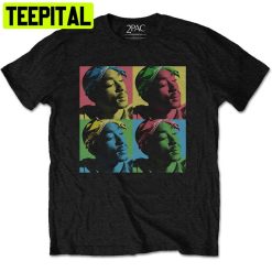 Tupac Shakur 2pac Coloured Profiles Trending Unisex Shirt