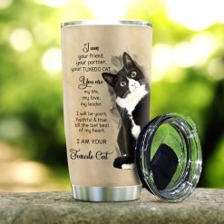 Tuxedo Cat Love Stainless Steel Cup