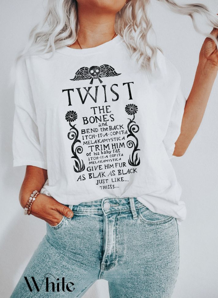 Twist The Bones Spell Tee Witch Halloween Shirt