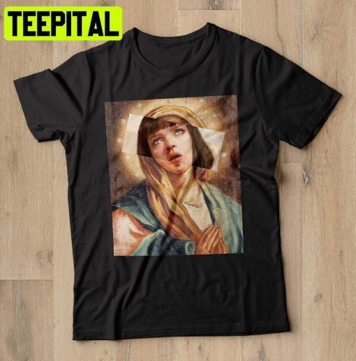 Uma Thurman Virgin Mary Trending Unisex Shirt