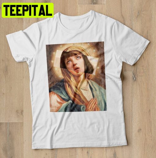 Uma Thurman Virgin Mary Trending Unisex Shirt