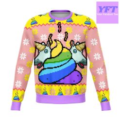 Unicorn Poo Meme 2022 Design 3d Ugly Christmas Sweater