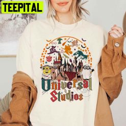 Universal Studios Disney Skeleton Halloween Trending Unisex Shirt