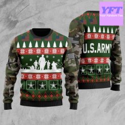 Us Army Military American Army Family Soldier Dad X Mas 3d Ugly Christmas Sweater