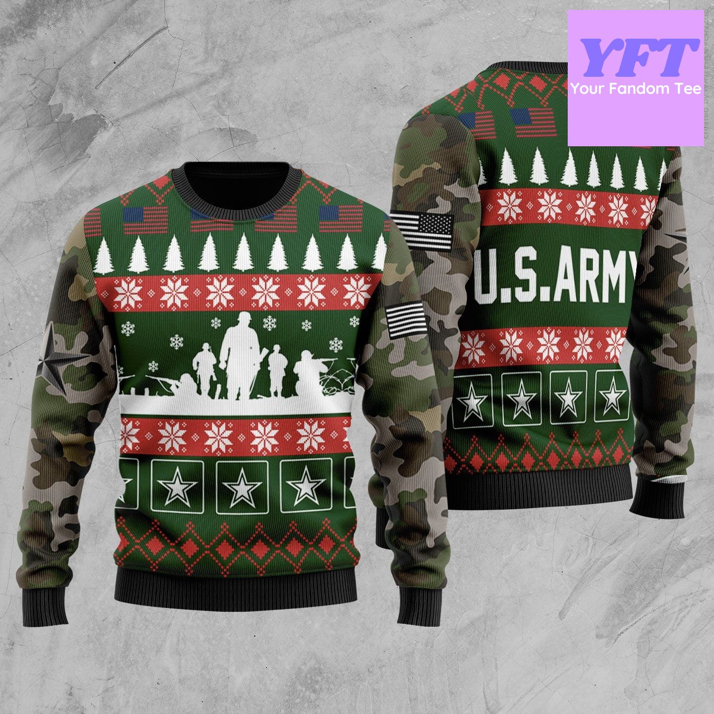 Ugly 2025 sweater military